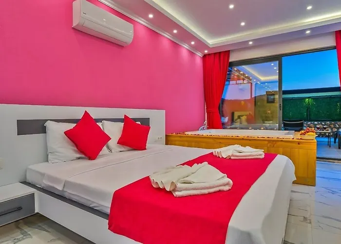 Bezirgan 2 Bedroom Secluded With Private Pool Hot Tub Villa Kalkan